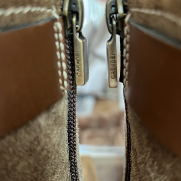 Casadei Camel Beige Suede Boots - Picture 5 of 11